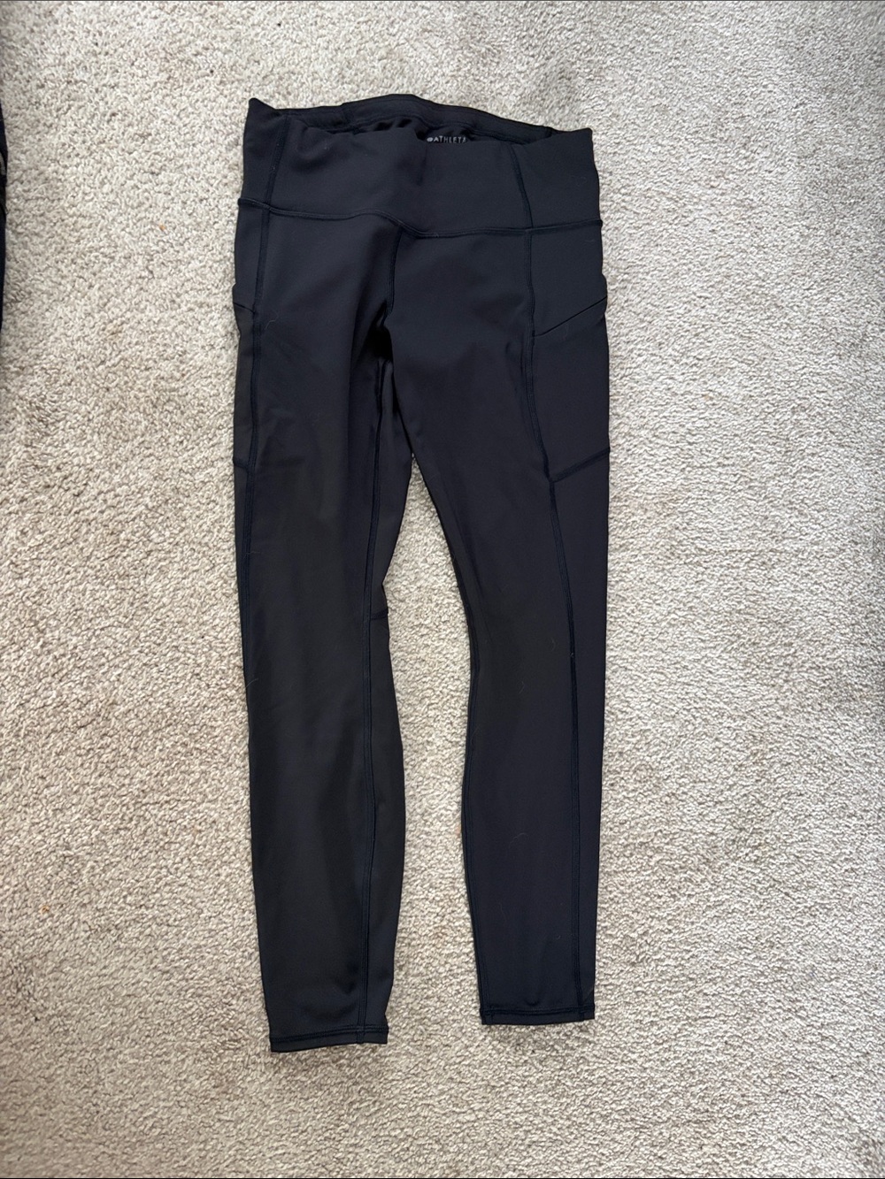 Athleta Black High-Rise Pocket Performance Leggings